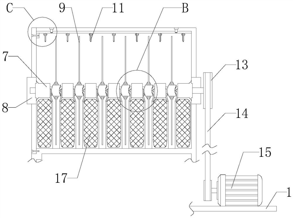 Anti-winding straw crushing device