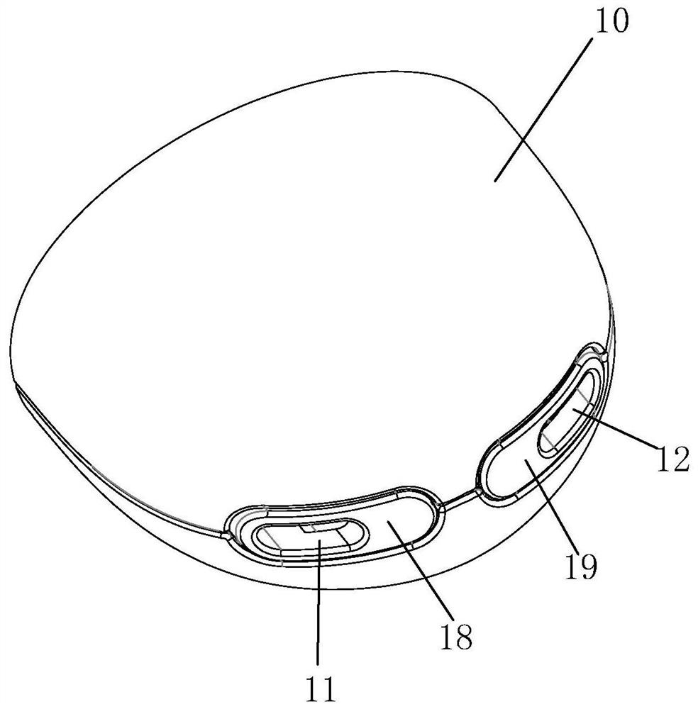 Wind noise prevention earphone device