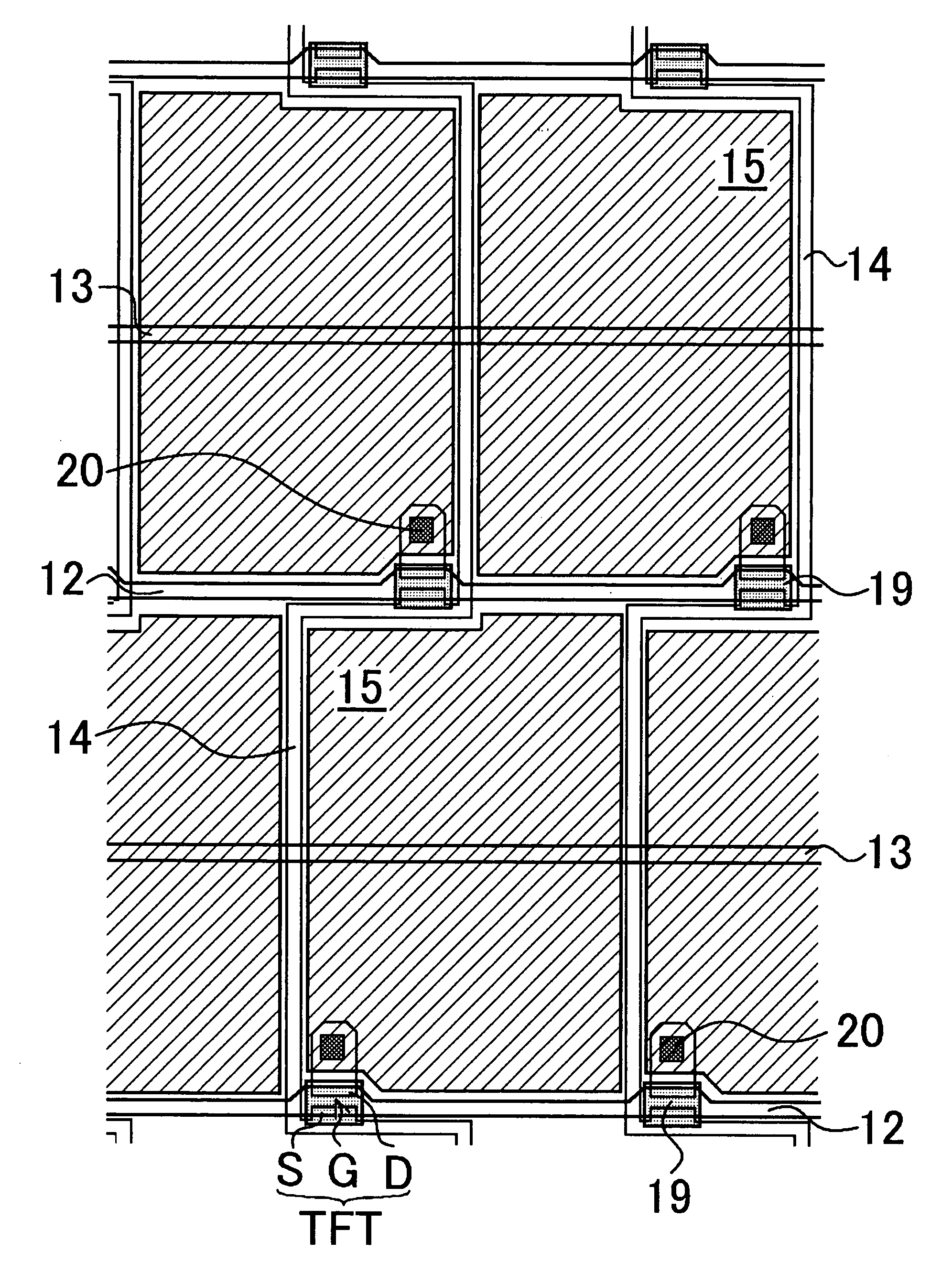 FFS mode liquid crystal display panel