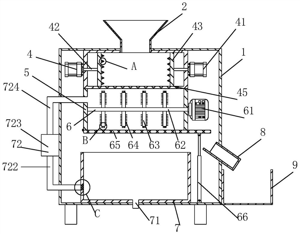 Industrial solid waste crushing and cleaning equipment and operation method thereof