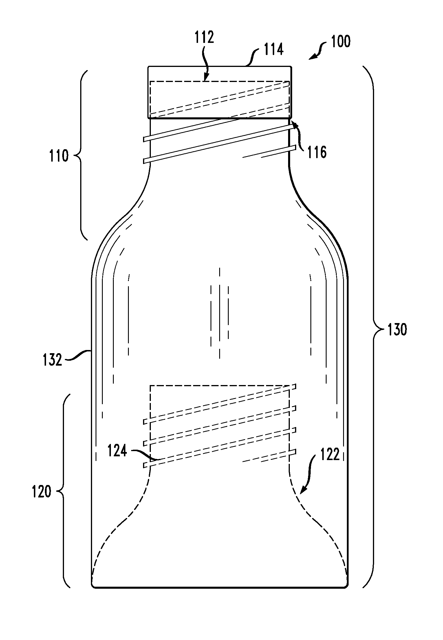 Nestable beverage containers and methods thereof