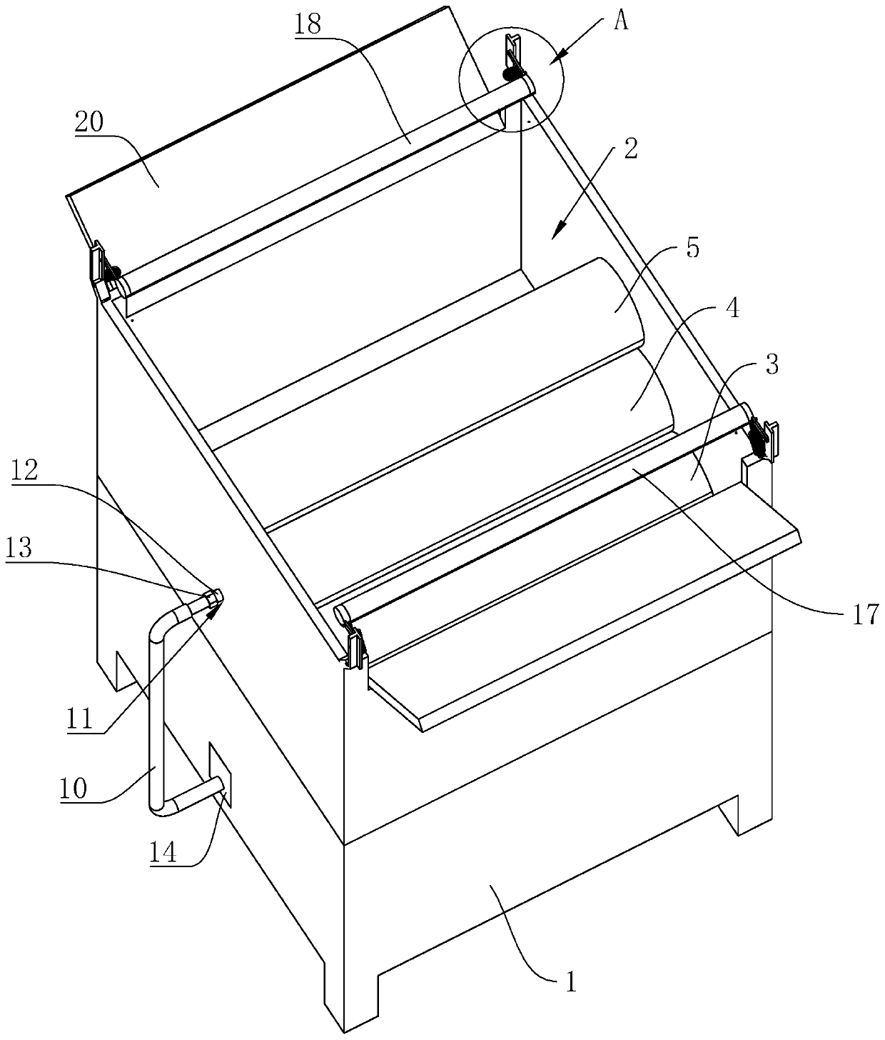 Back coating device and compound machine using same