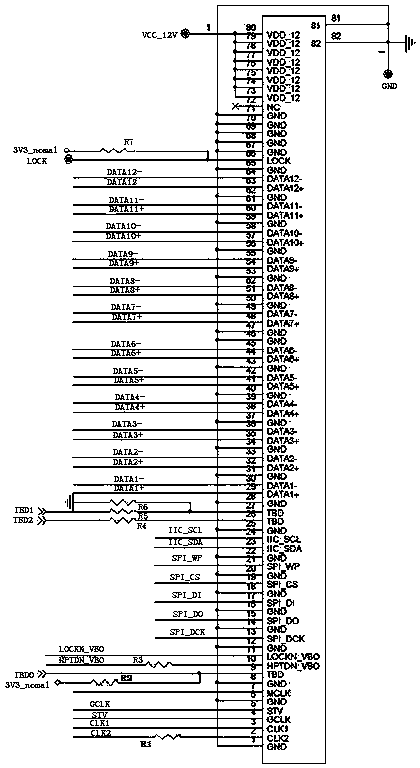 Liquid crystal television circuit system and interface