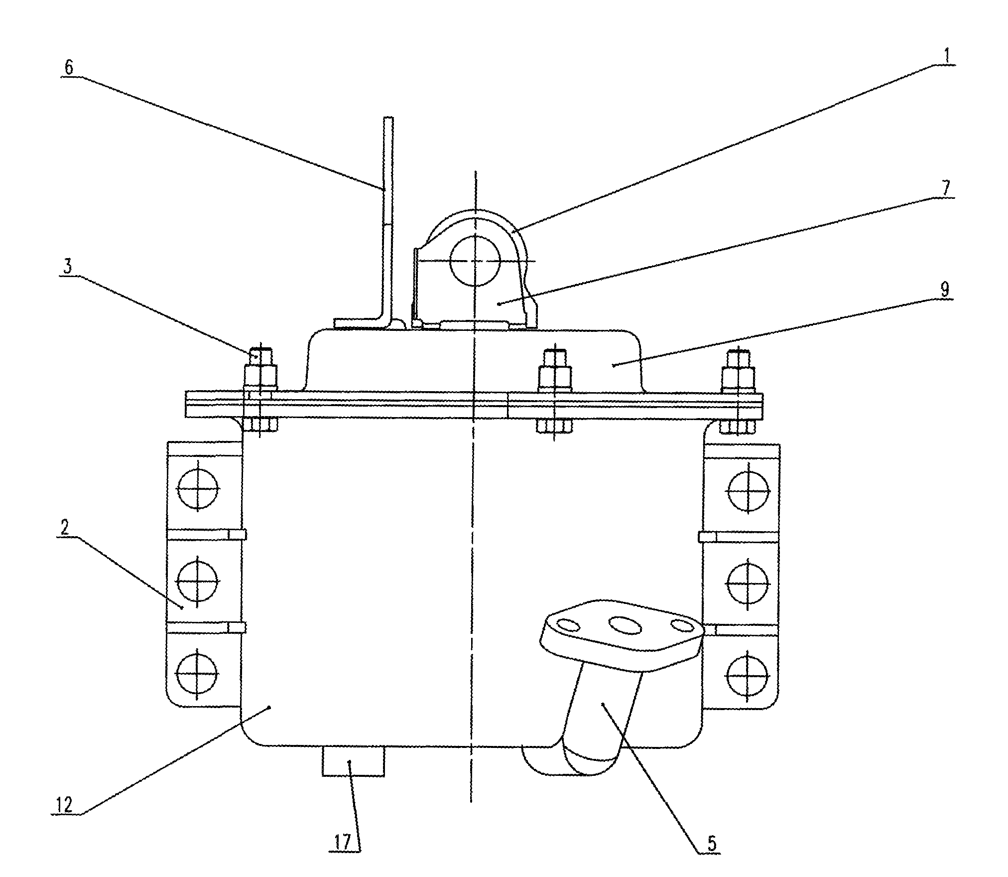 Braking cylinder of braking device of railway wagon