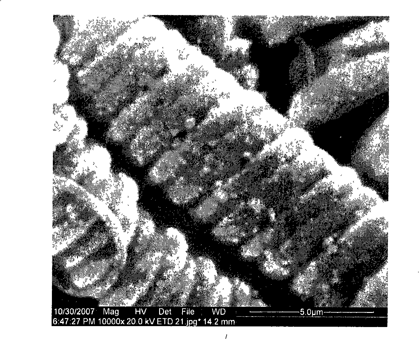 Process for preparing micro-coiled carbon fiber/Ni composite material by chemical nickel plating