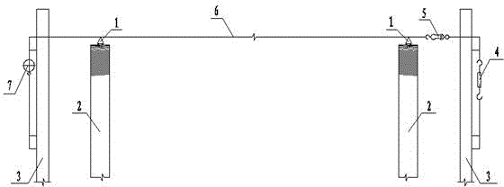 Measurement method for mounting and positioning of basic direct-buried foundation bolts of large-scale equipment