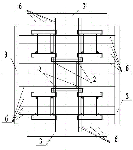 Measurement method for mounting and positioning of basic direct-buried foundation bolts of large-scale equipment