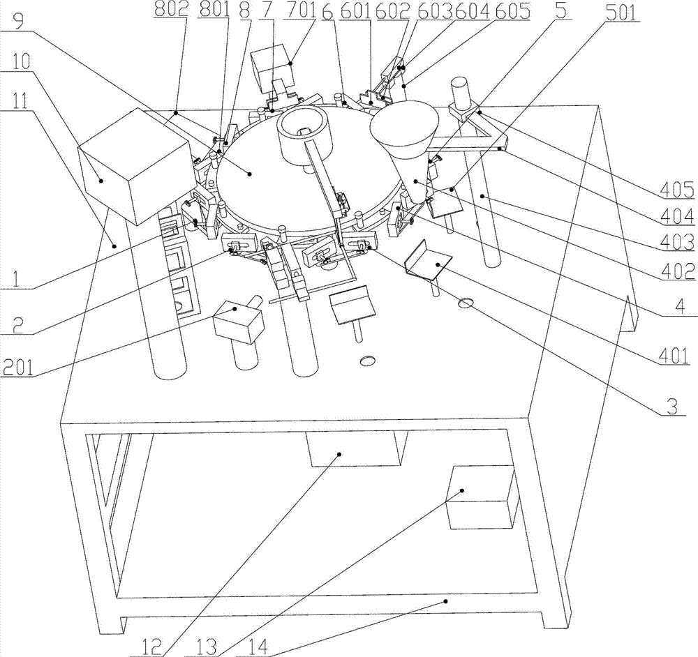 Bag opening device of automatic vermicelli packaging machine