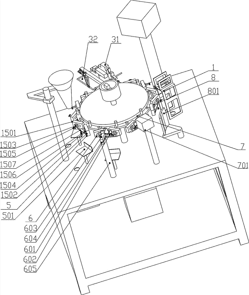 Bag opening device of automatic vermicelli packaging machine