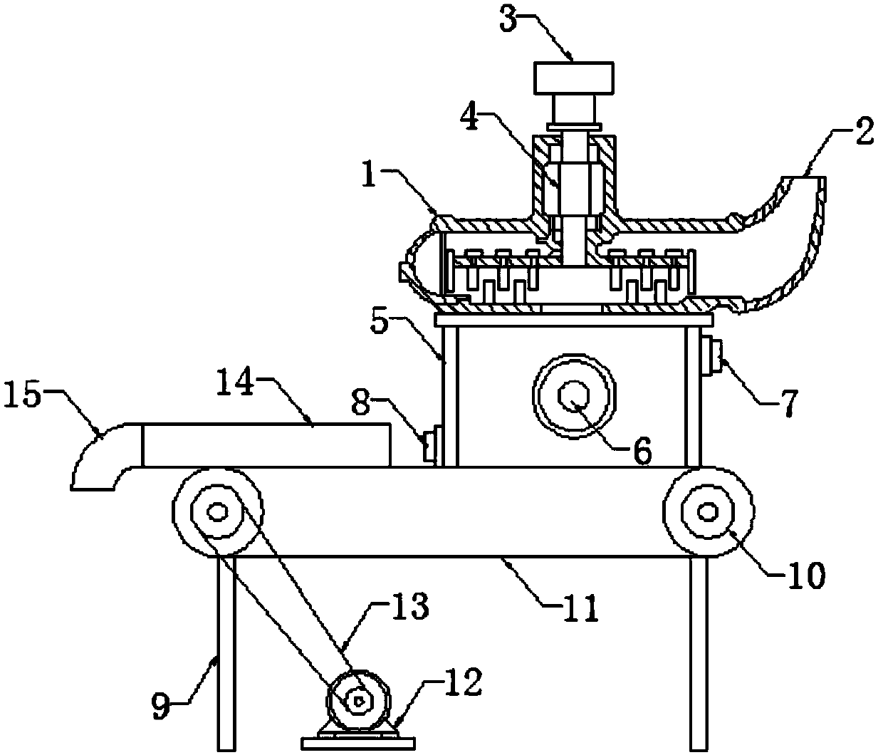 Concrete processing device for construction site