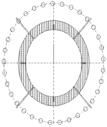 Post-unfreezing water burst prevention method of non-full-depth freezing vertical shaft