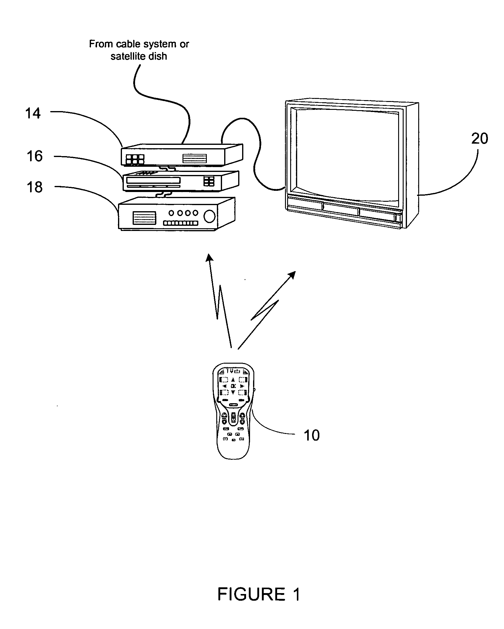 Remote control having a display with multi-function EL segments