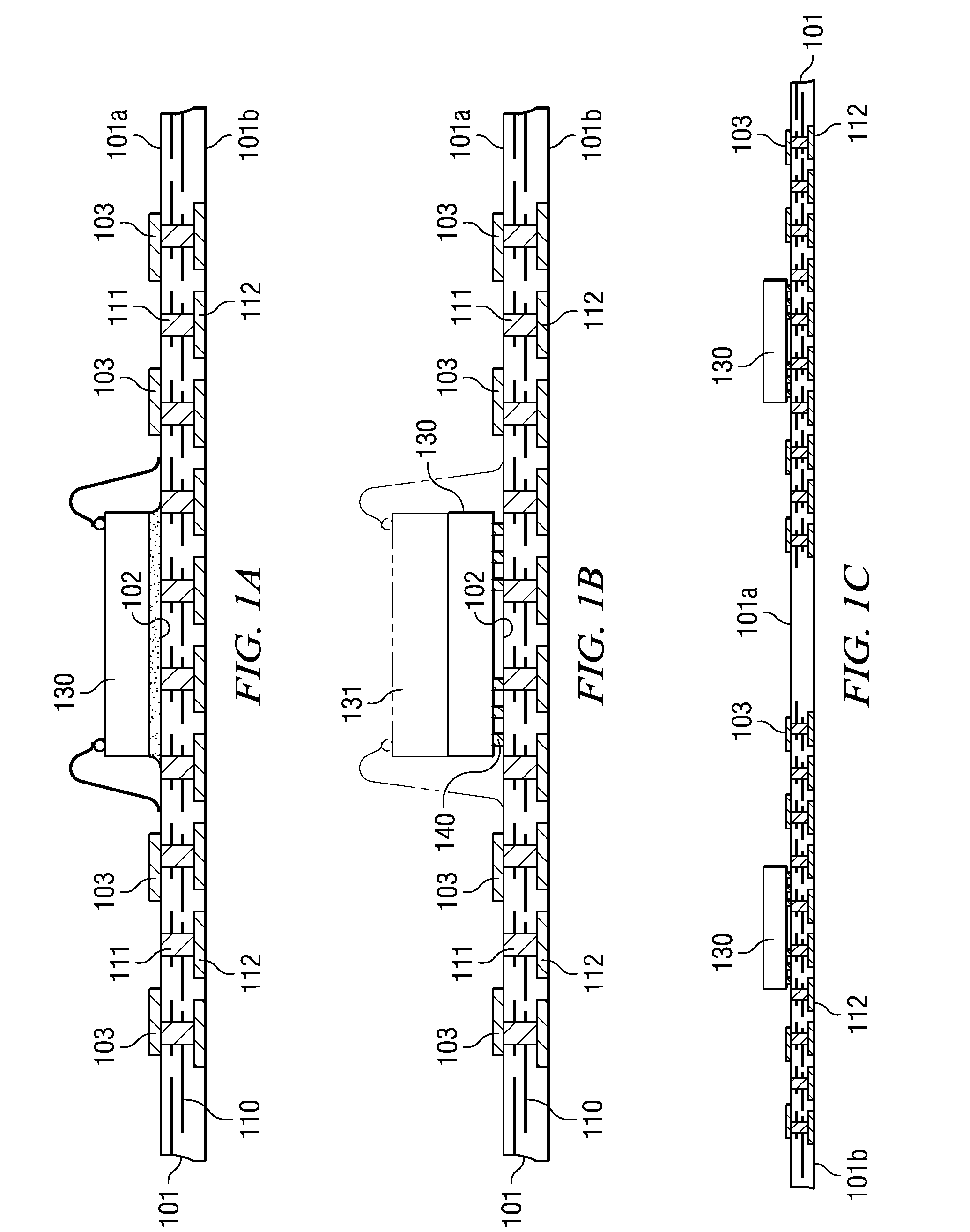 Array molded package-on-package having redistribution lines