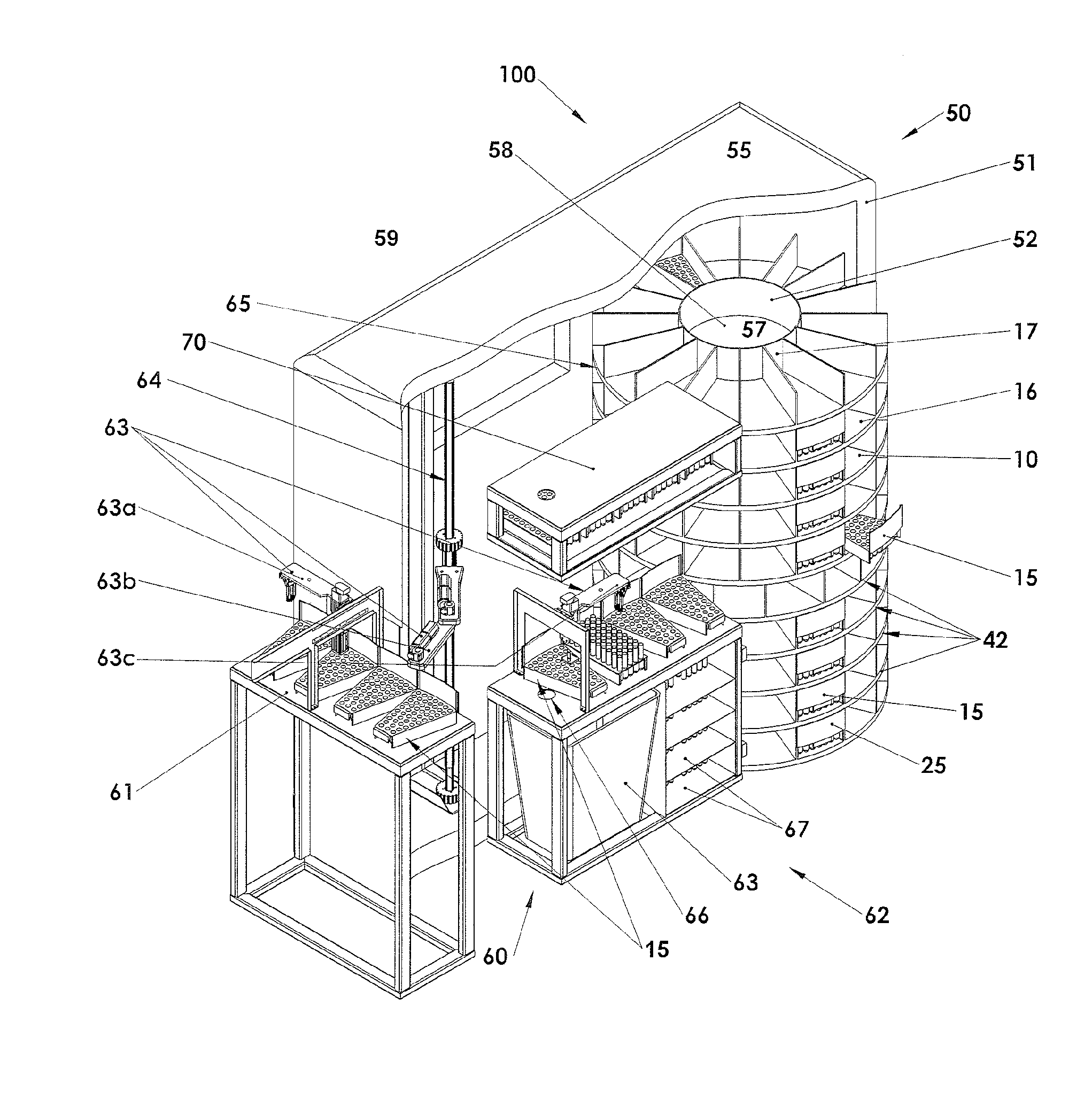 Automated, refrigerated specimen inventory management system