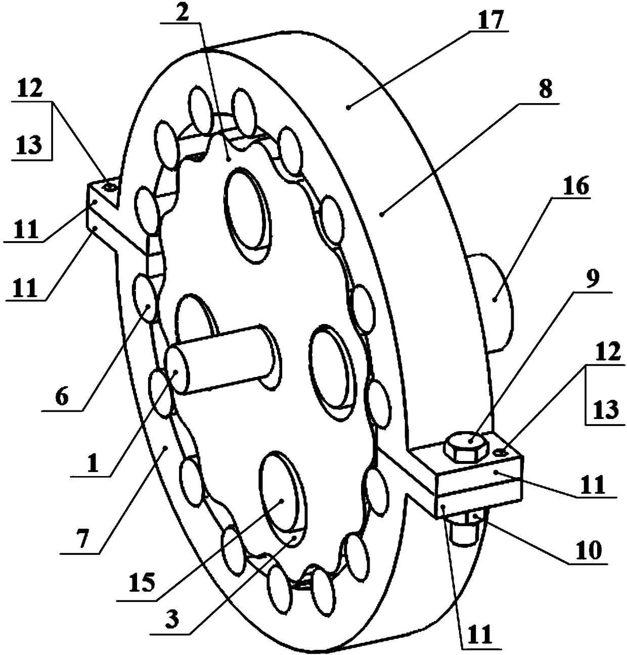 Cycloidal-pin gear speed reducer