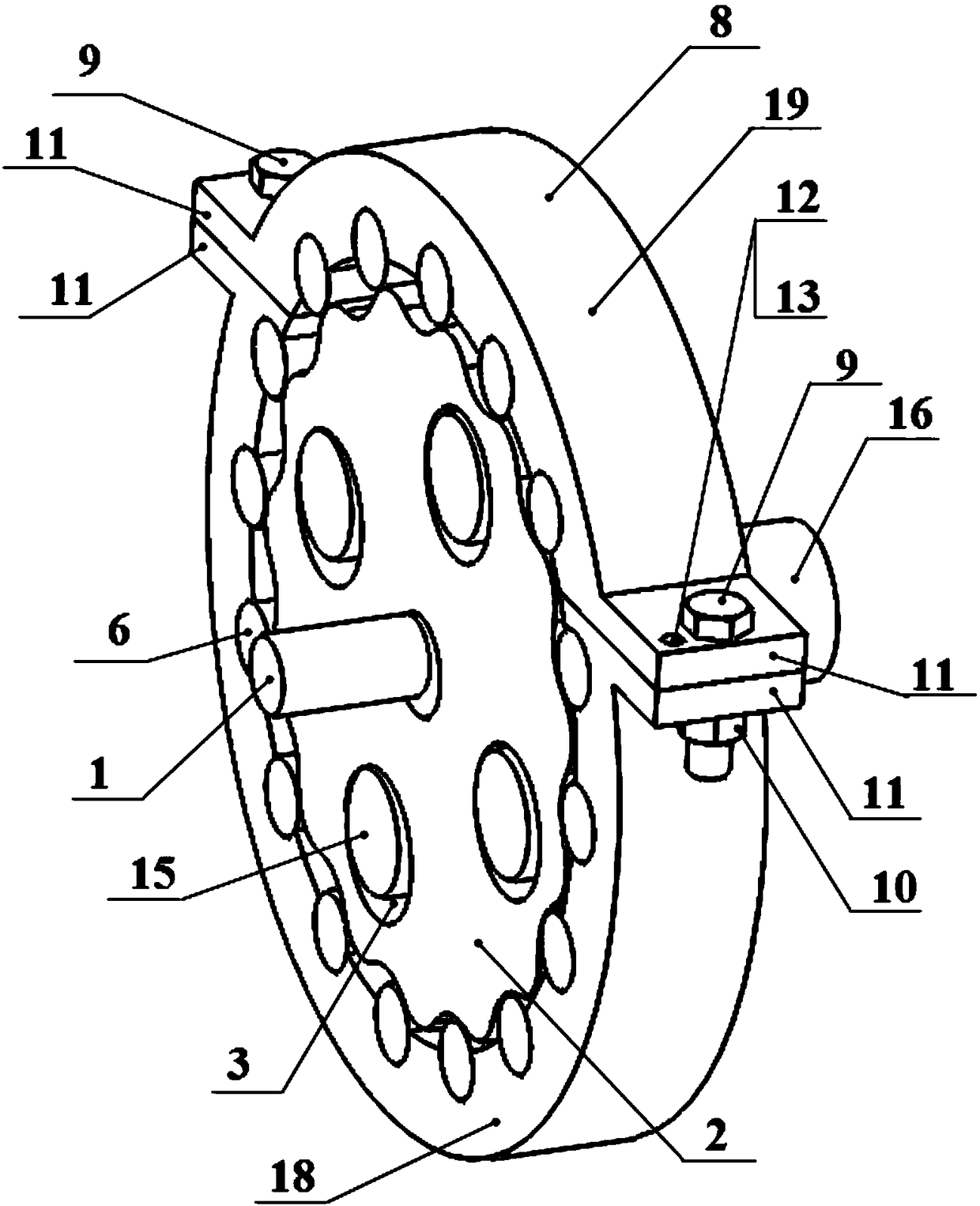 Cycloidal-pin gear speed reducer