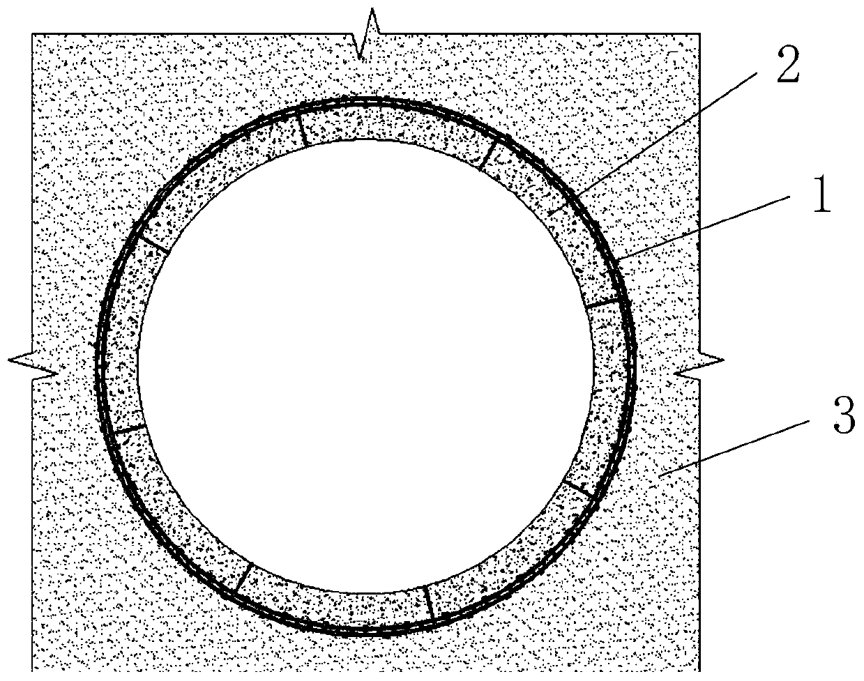 Vibration reduction rubber-spring coupling structure of subway tunnel and design method thereof