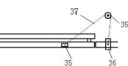 Turnout device for monorail crane in coal mine