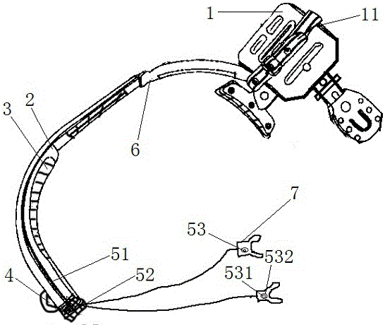 Pressure induced alarming foot fastener