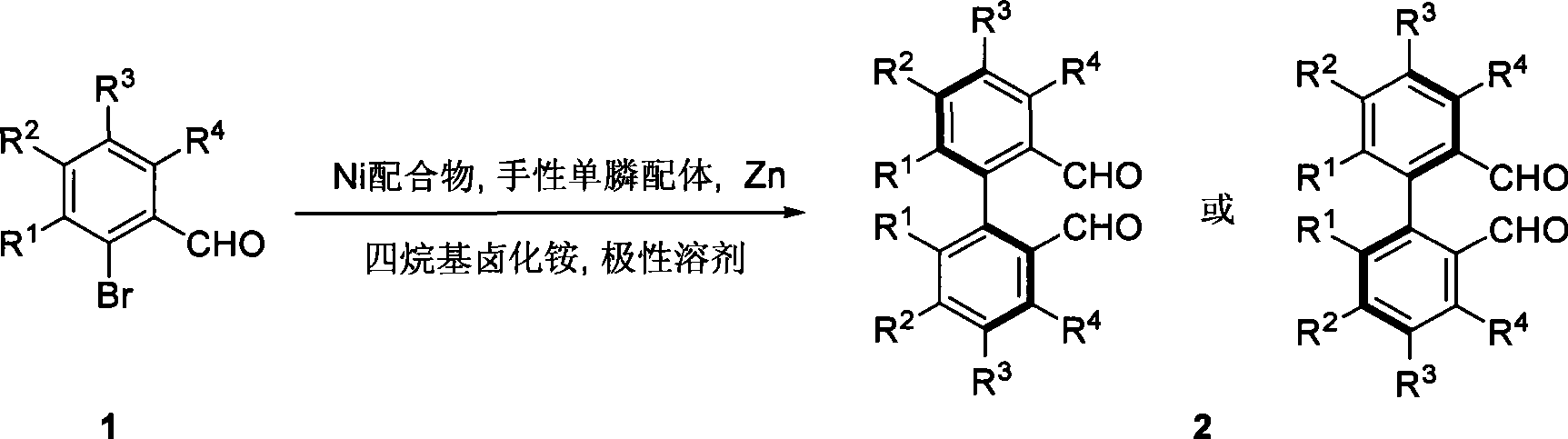 Method for preparing axial chirality diaromatic compound with optical activity