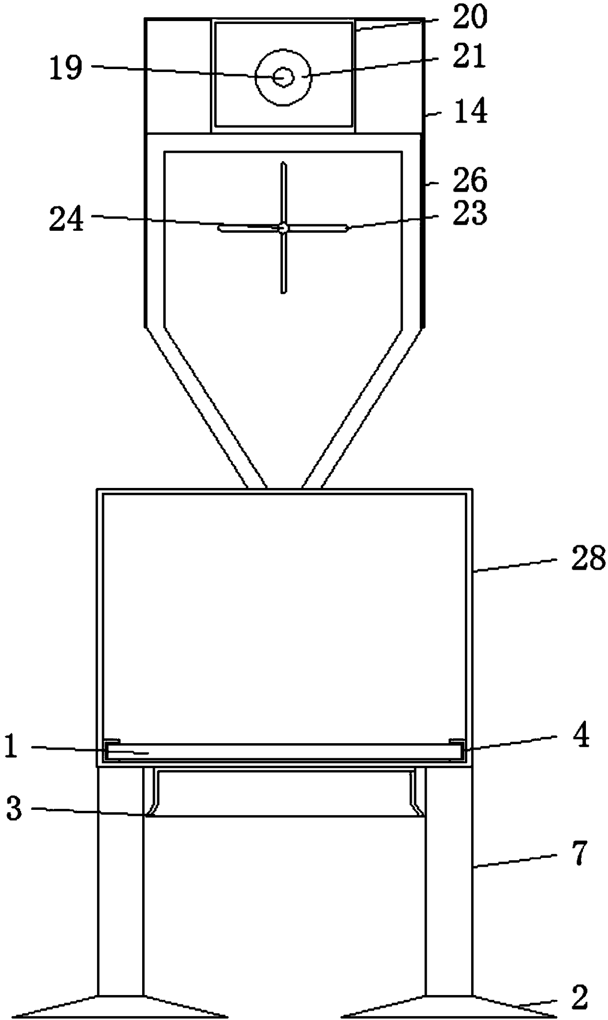 Agricultural ecological garbage environmental-friendly treatment device