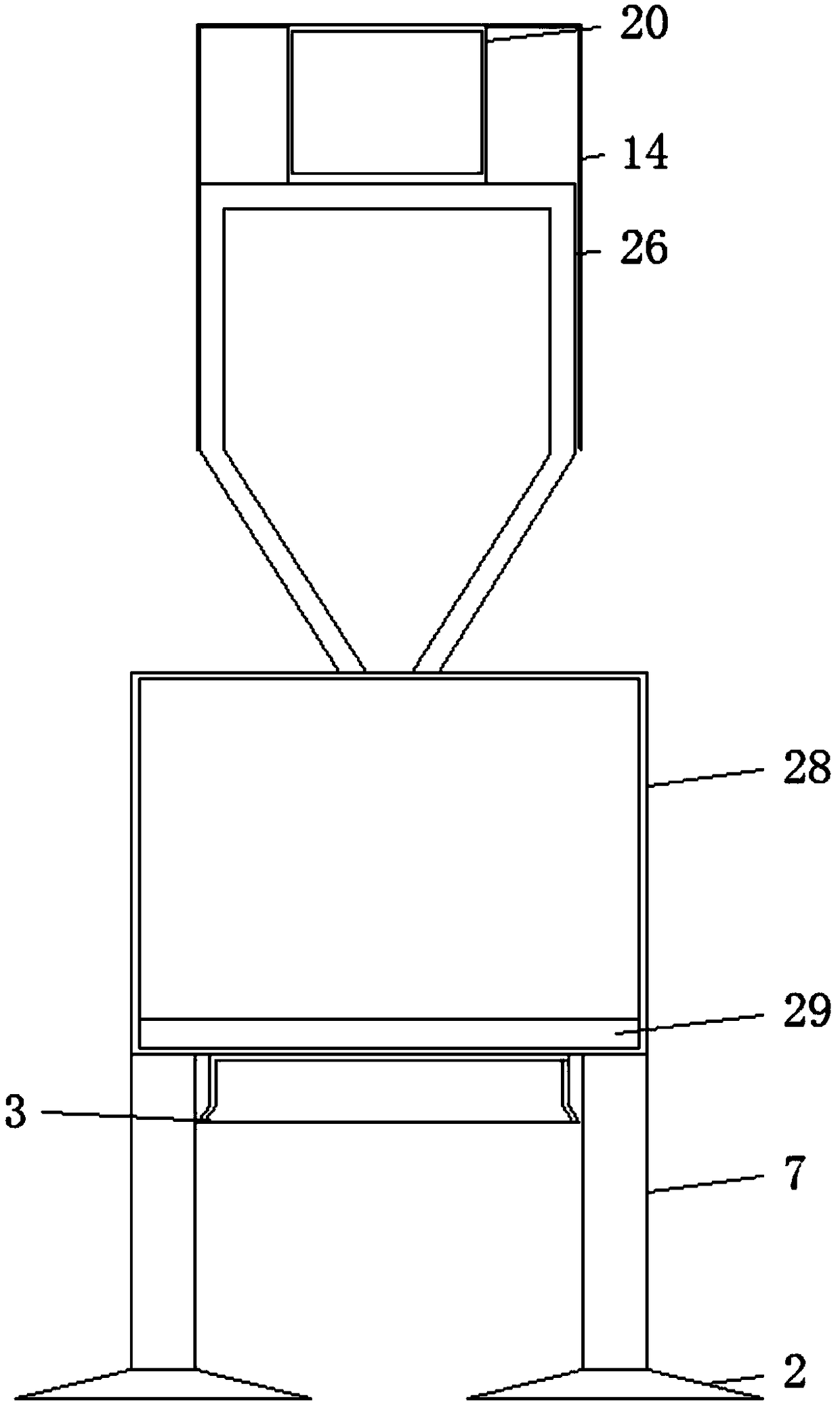 Agricultural ecological garbage environmental-friendly treatment device