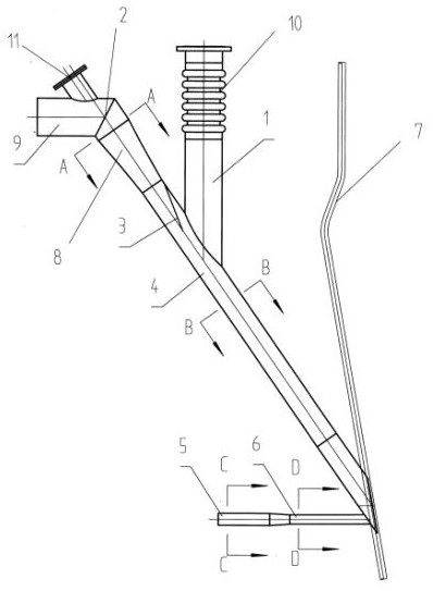 Anti-abrasion uniform coal feeding device for circulating fluidized bed