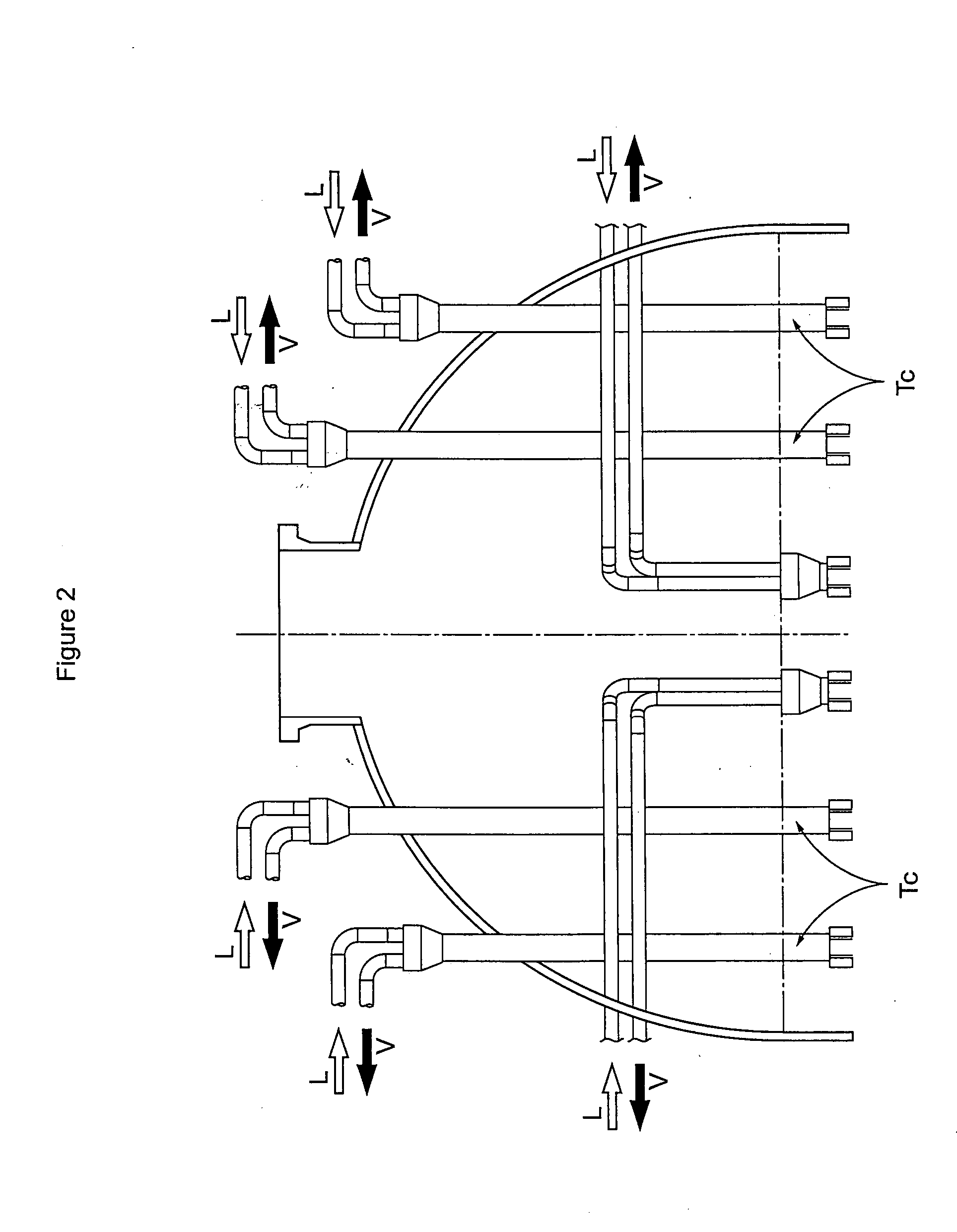 Novel internal exchanger for gas-liquid-solid fluidized bed reactor employing a highly exothermic reaction