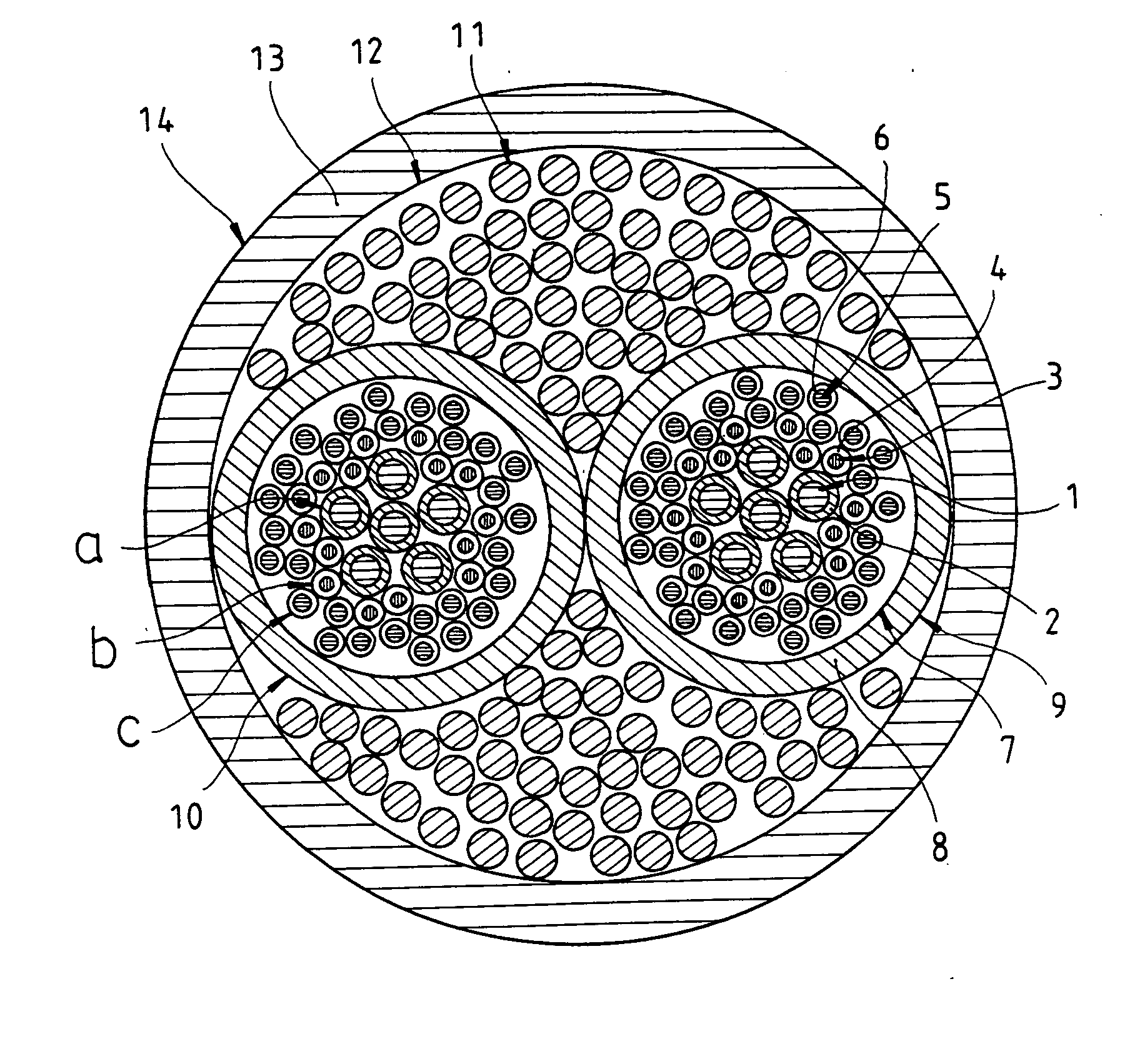 Structure of audio signal cable