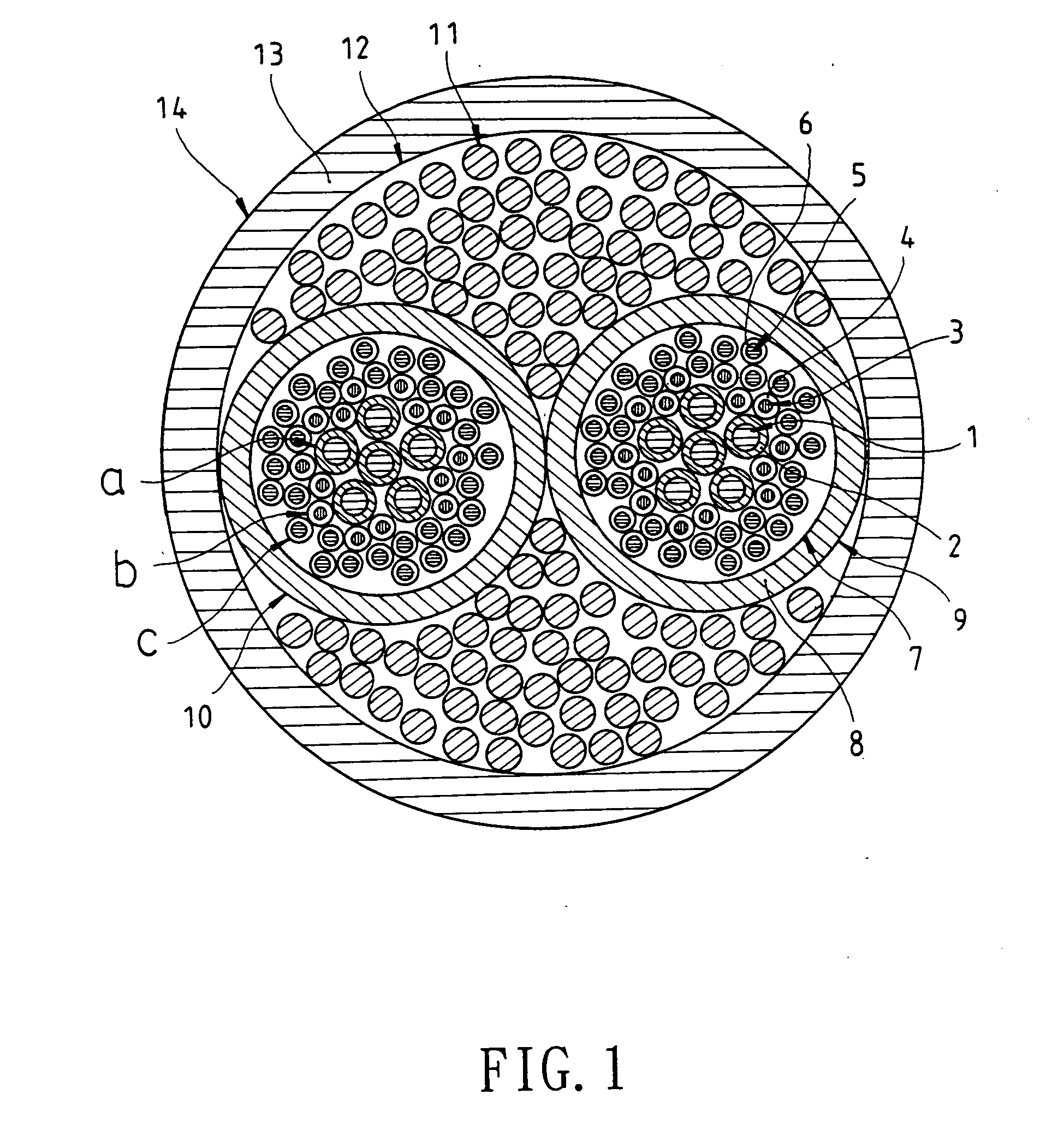 Structure of audio signal cable