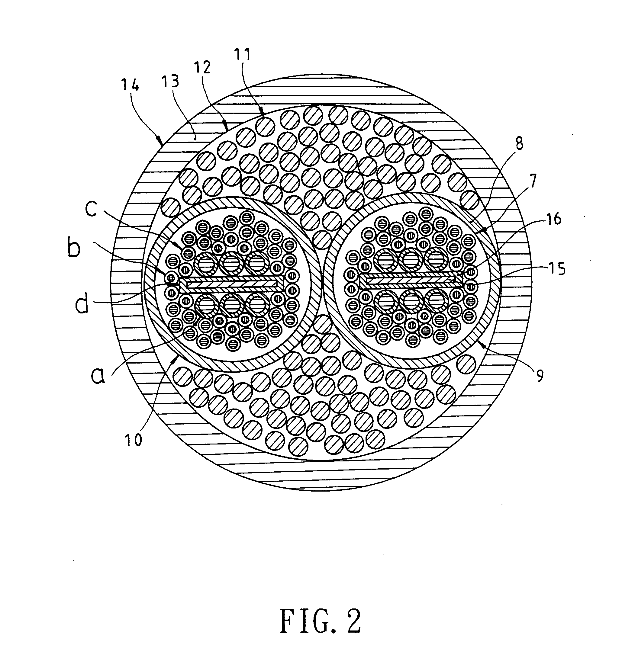 Structure of audio signal cable