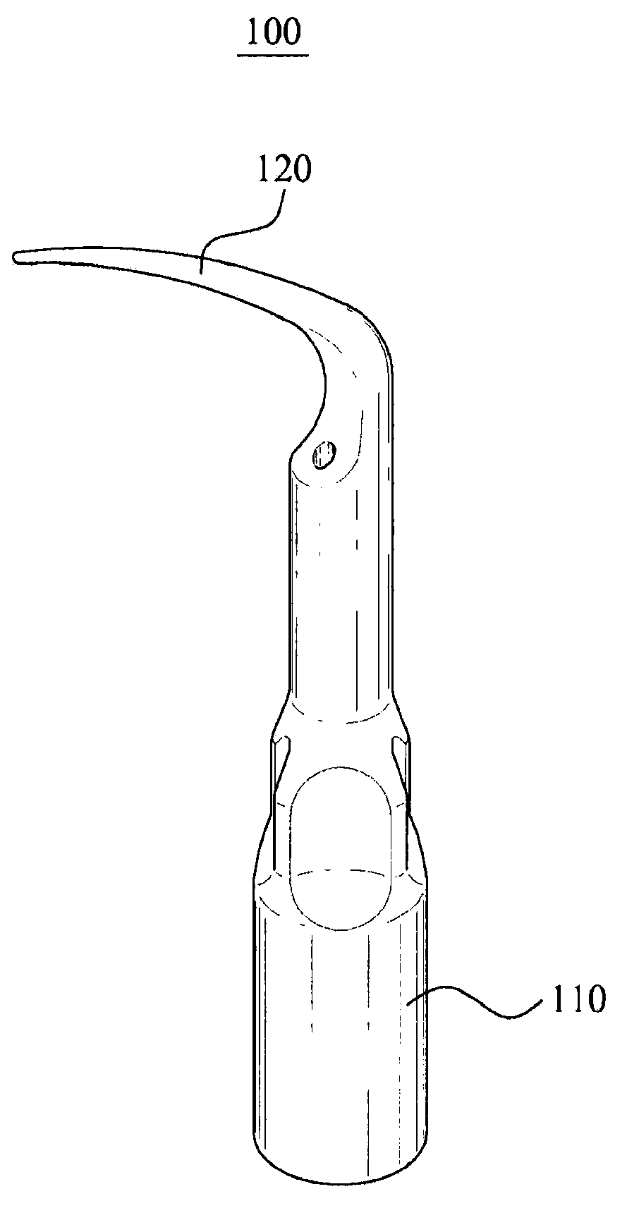 Dental scaler tip for dental implant and manufacturing method of dental scaler tip