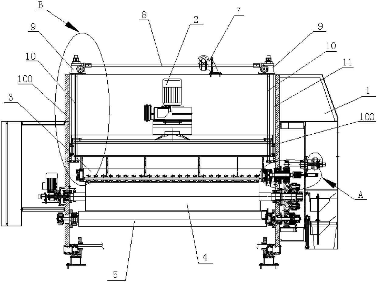 Fixed bottom printing unit and its printing machine