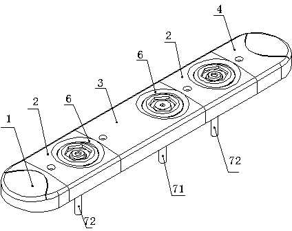 Modular assembly type bone fracture plate