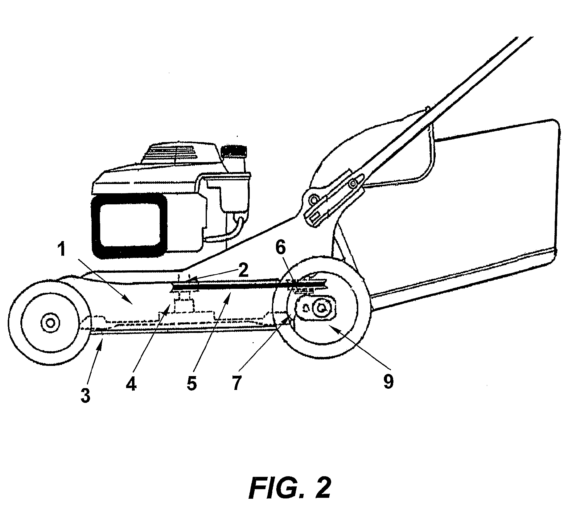 Power Transmission for a Lawn Mower and a Lawn Mower Provided with Such a Transmission