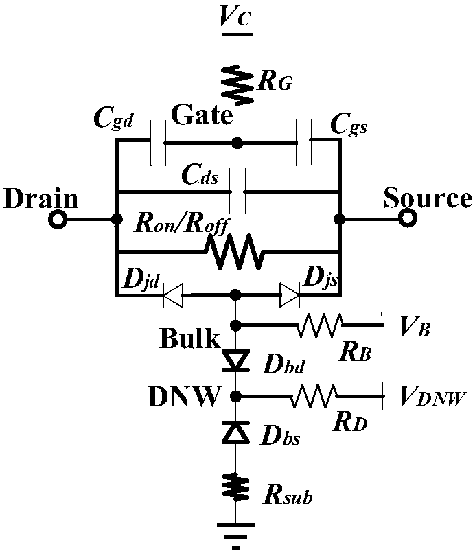 High-frequency low-insertion-loss switch