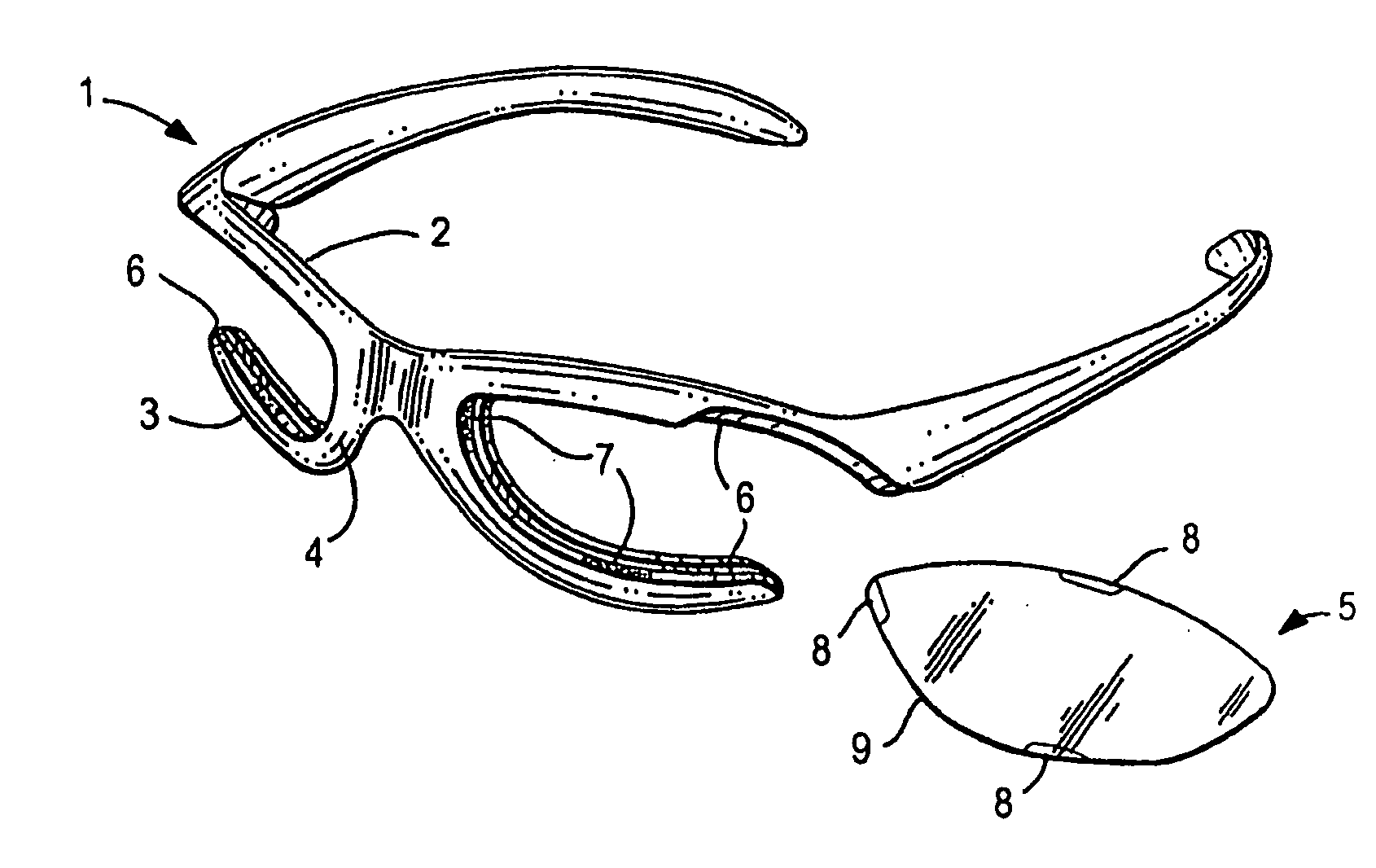 Eyewear frames with magnetic lens attachements