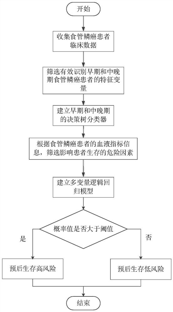 Risk prediction system for esophageal squamous cell carcinoma based on clinical phenotype and logistic regression analysis