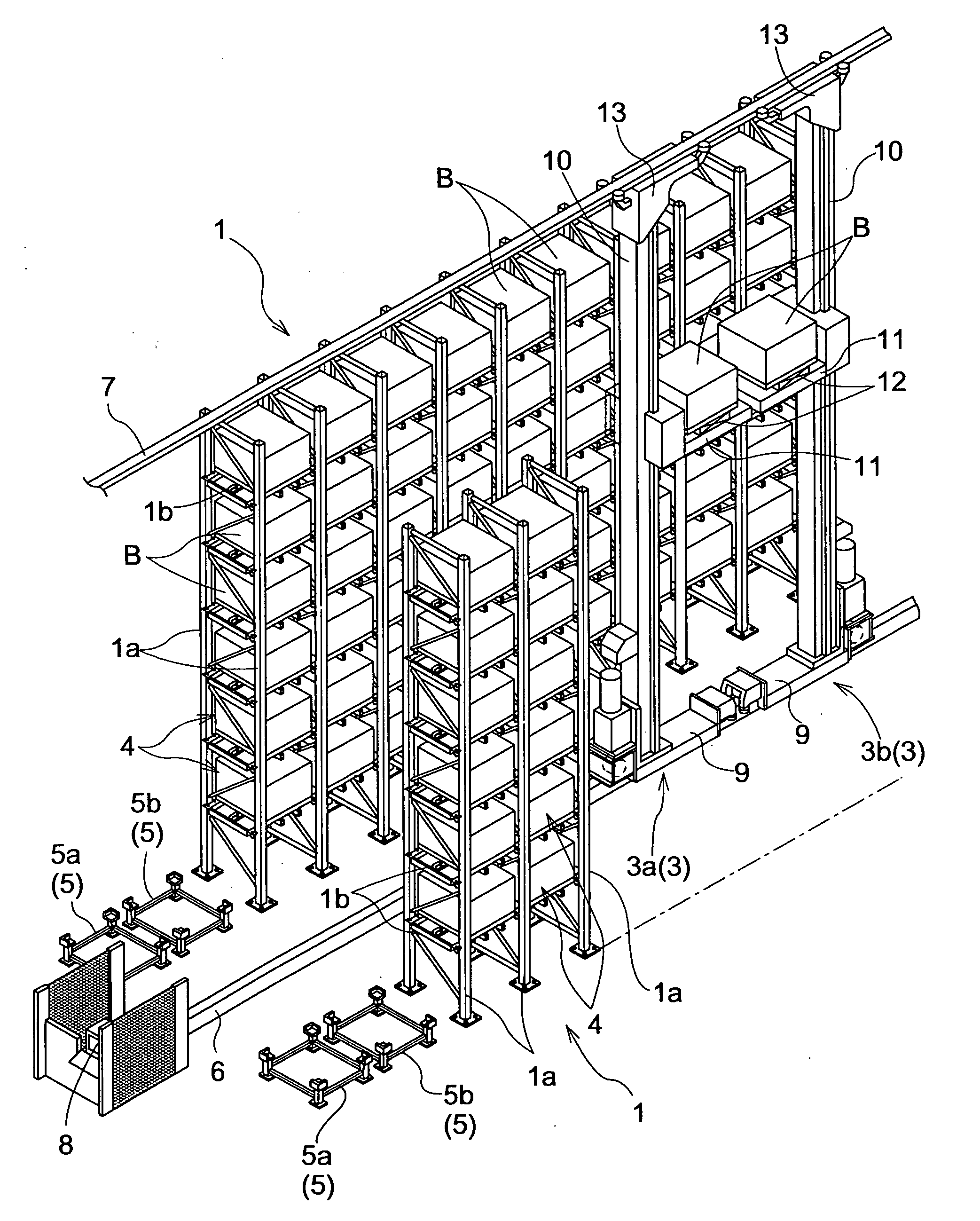 Article transport facility and a method of operating the facility