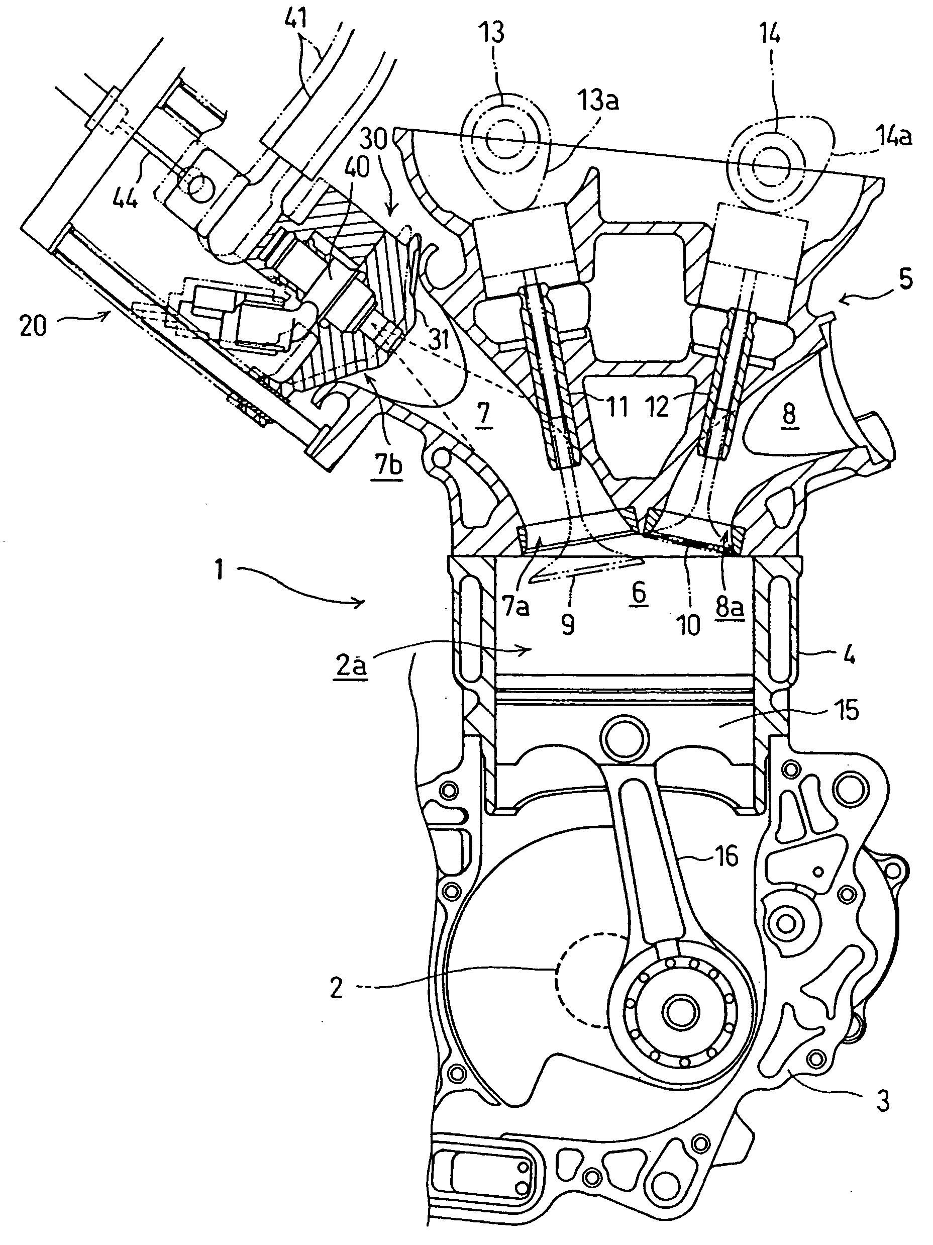 Intake flow control apparatus for an internal combustion engine