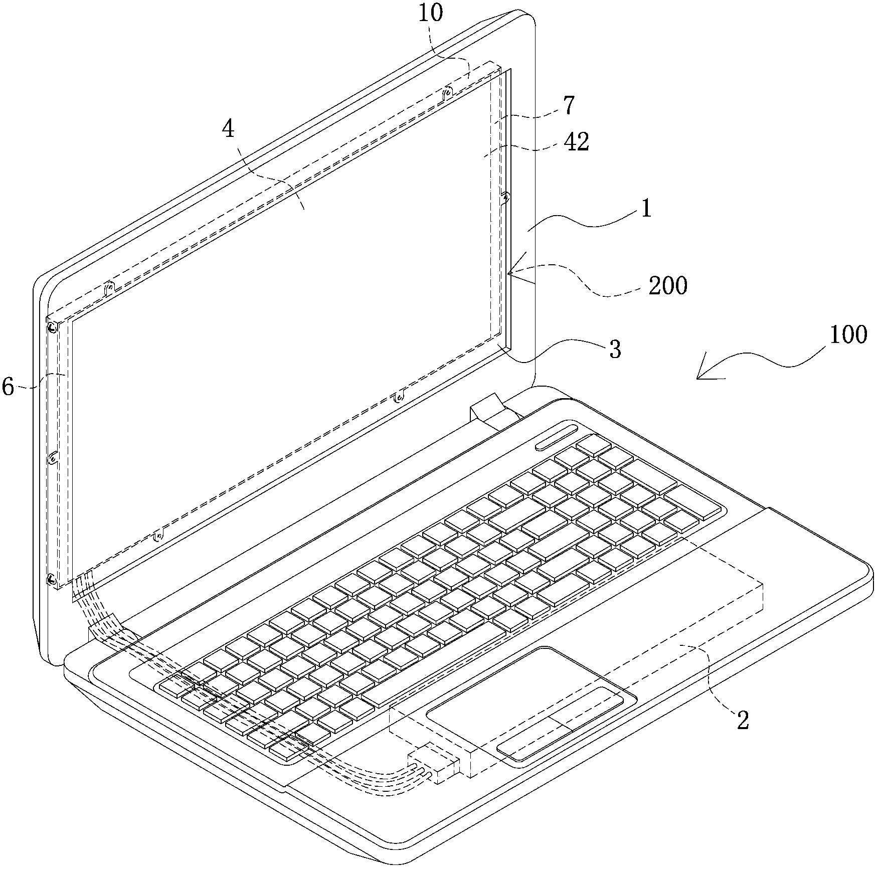 Mobile computer provided with self power supply device