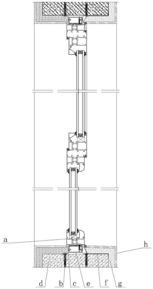 Outer wall window and installation method thereof