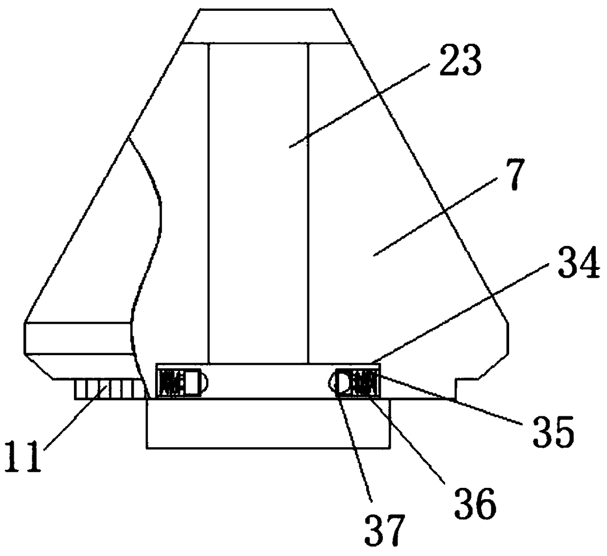 Lump coal crusher with quantitative control function