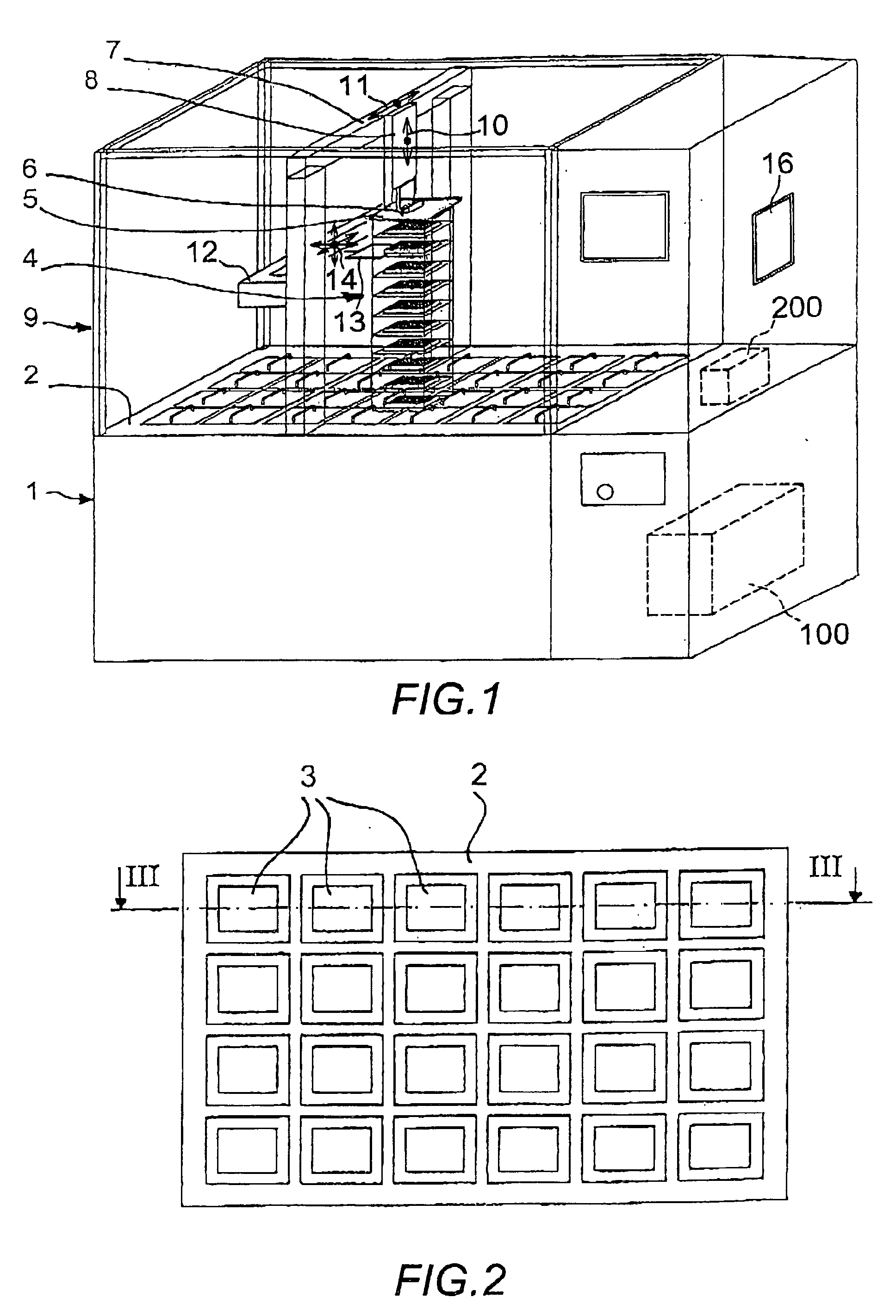 Work enclosure having article supports that obstruct access openings