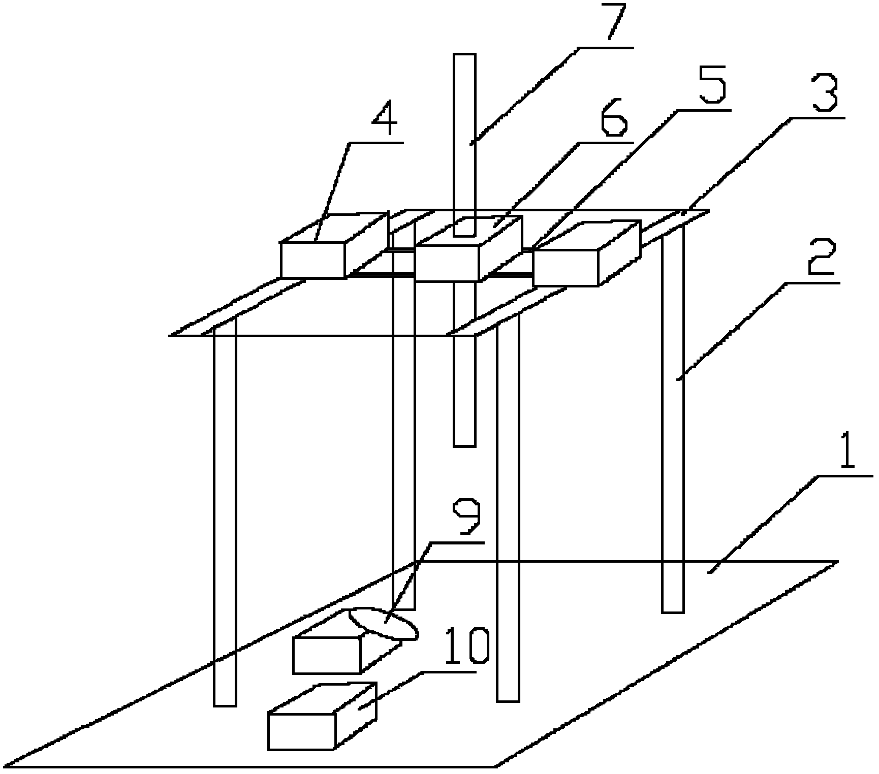 Device for manufacturing craniocerebral explosion injury models for small animals