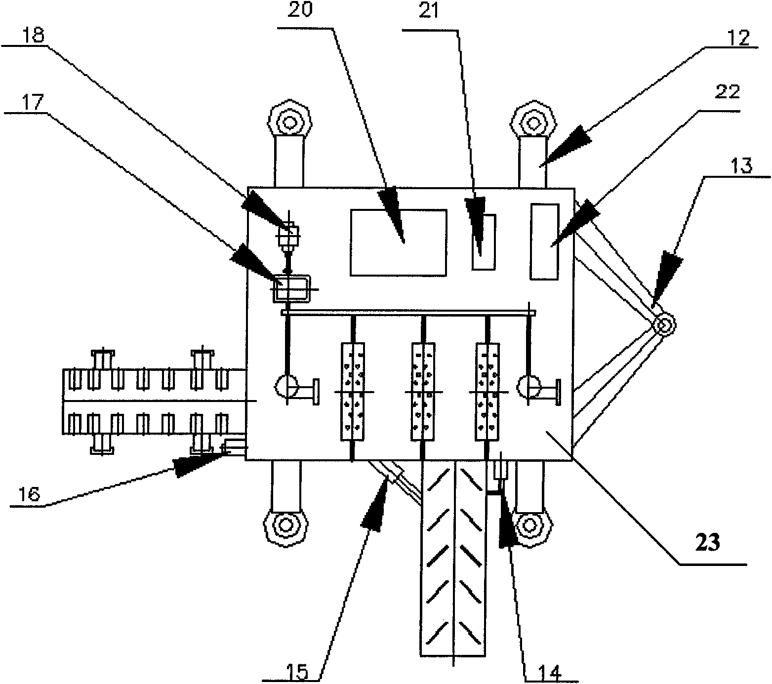 Telegraph pole crusher