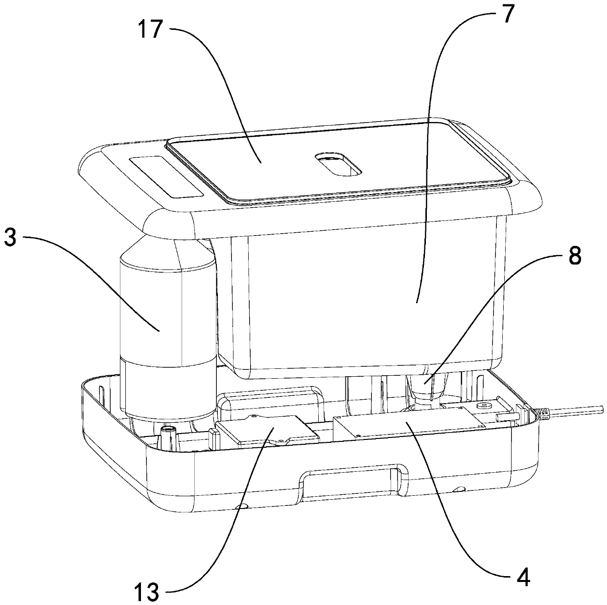 Independent fruit and vegetable cleaning machine