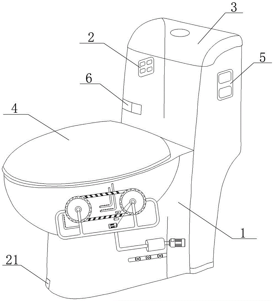 Intelligent automatic toilet bowl