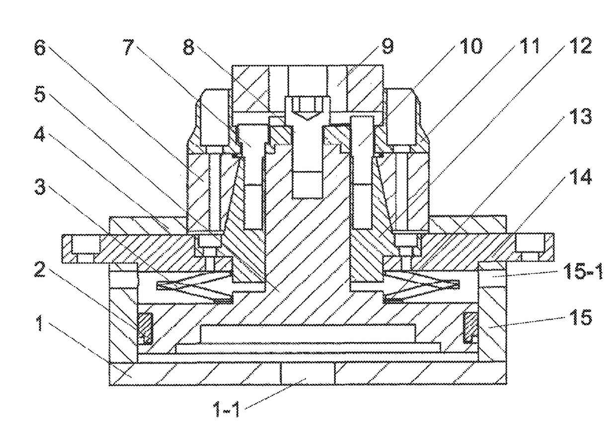 Pneumatic-type precision annular workpiece inner positioning surface clamping device