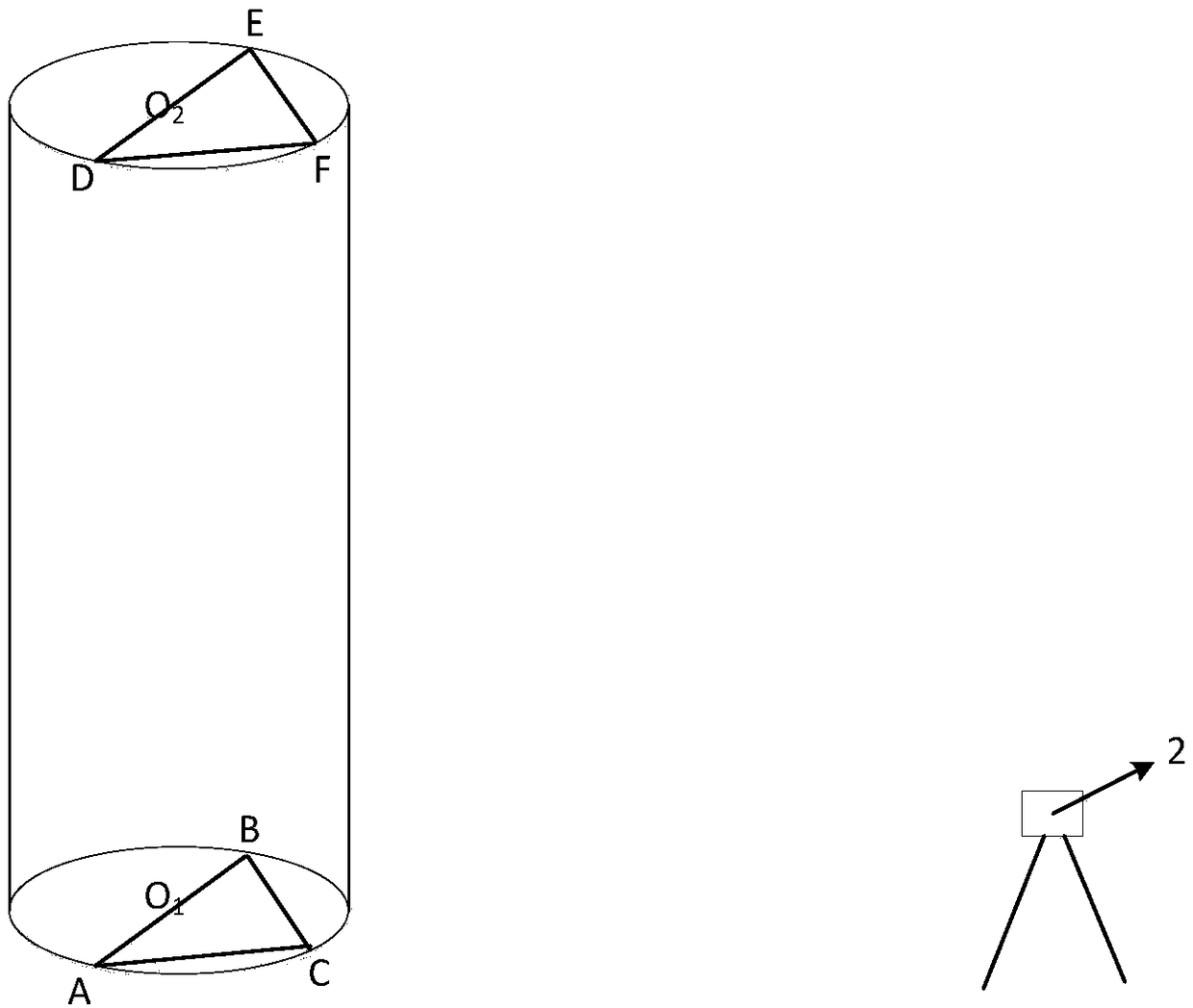 Circular column verticality detecting method